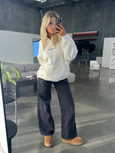 LUXE COLLECTION Box Hoodie Cream X Black